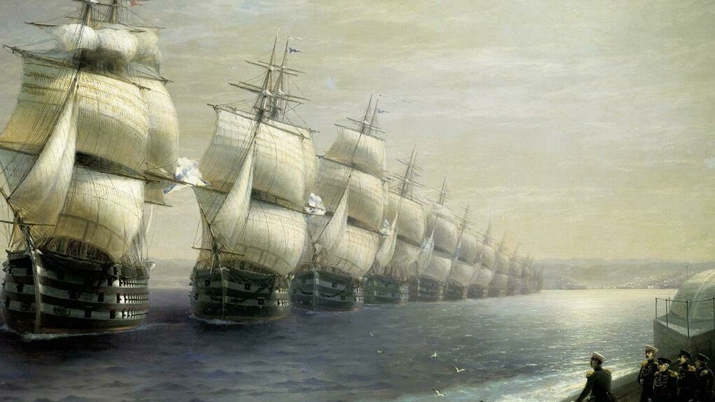 Iván Aivazovski. El desfile de la flora del Mar Negro