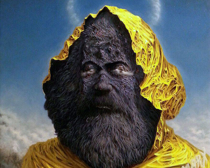 Fulvio Di Piazza, Negromarx, 2017, olio su tela, cm 77x53 