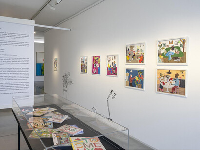 Marta Matus, Collageville, exhibition view. Courtesy of Danubiana