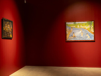 Paul Kondas and Thea Gvetadze, Unfolding nuptials, exhibition view. Courtesy of Temnikova & Kasela Gallery