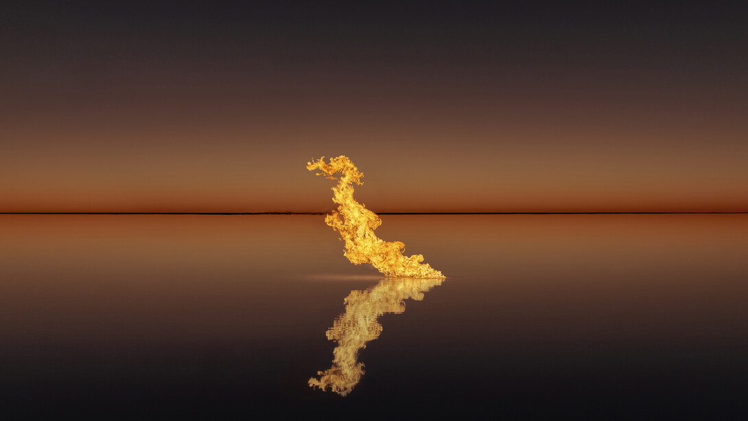 Murray Fredericks, Blaze #24, 2023. © Murray Fredericks, Courtesy of
Hamiltons Gallery