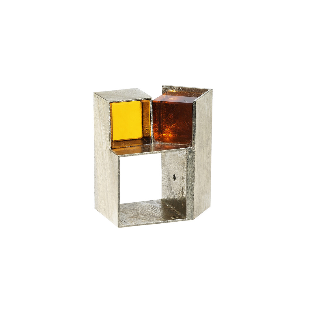 Giampaolo Babetto, Anello 1995, Oro bianco 750, vetro