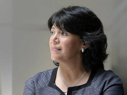 Yasna Provoste (51), current president of the Senate
