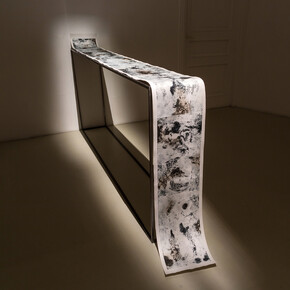 Francesca Grilli, Kepler 62h, 2015, intaglio printing on paper, 31 × 350 cm