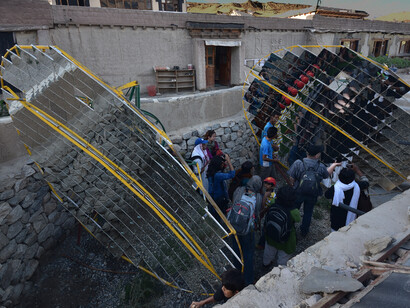 Solar panels, SECMOL, Ladakh - locally managed technologies can meet most domestic & institutional needs @ Ashish Kothari