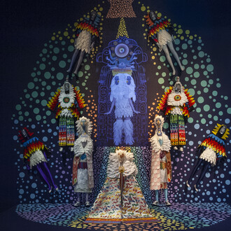 Saya Woolfalk, Installation view, A Cabinet of Anticipation. Photo: Tony Walsh. © Contemporary Arts Center, Cincinnati, OH, 2019.

