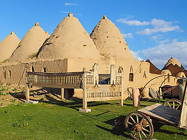 Ancient beehive houses in Harran, Turkey, reflecting Mesopotamian architecture