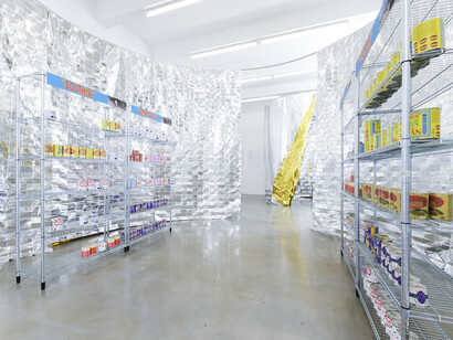Various artists, Around every circle another can be drawn, exhibition view. Courtesy of Ravnikar Projects 