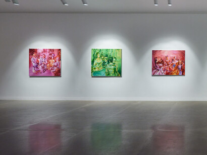 Society: Acts I – IV, exhibition view. Courtesy of JD Malat Gallery