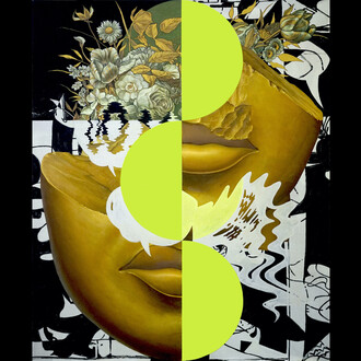 Matt Hansel, The Past Is Elsewhere, 2020, Oil and Flashe paint on linen, 52 x 42 inch ©Copyright by the artists and Galerie Droste