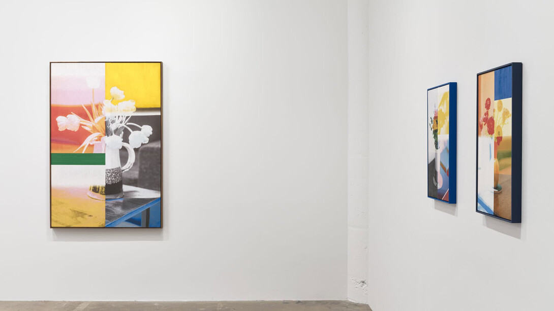 Spotlight: Evan Trine. Ketchup and mustard, exhibition view. Courtesy of Vielmetter