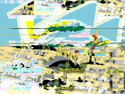 Raphael Brunk, #b5c6b0, 2020, UV-Print on Alucore, 160 x 105 cm