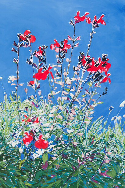 Isca Greenfield-Sanders, Cut from a dream, artwork in exhibition. Courtesy of Berggruen Gallery