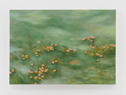 Coco Young, Before the Storm, 2023. Oil on canvas, 45 x 64 in. (114.3 x 162.6 cm). Courtesy of the artist and James Cohan Gallery