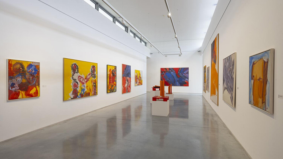 Josef Mikl, Works from 6 decades, exhibition view. Courtesy of Danubiana