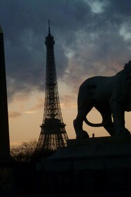 París. Atardecer desde la Plaza de la Concordia