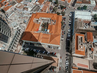 A shot from on top of the many skyscrapers in Luanda, Angola