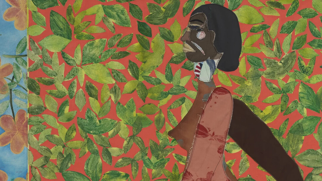 Tschabalala Self, Adán y Eva (detalle), 2025. Cortesía de Parrish Art Museum