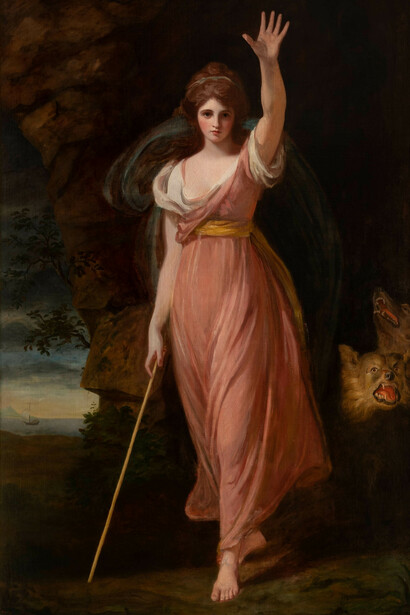 George Romney, Emma Hart como Circe, 1782. Cortesía de la Gallerie d’Italia