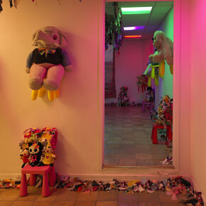 Charlemagne Palestine,  Bibbidi-Bobbidi-Boo, Exhibition View. Courtesy of Meredith Rosen Gallery, New York.  Photo by Dario Lasagni