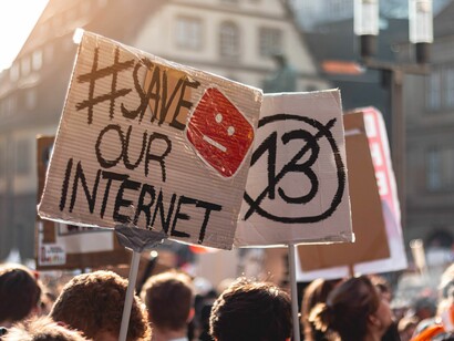 Protesting for the internet