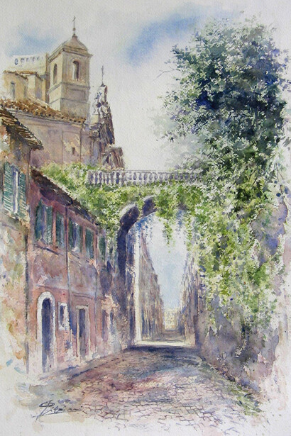 Via Giulia, 2008, 30x40