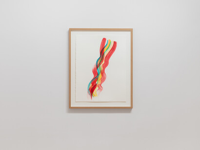 Katharina Grosse, Point rock, exhibition view. Courtesy of Galerie Max Hetzler