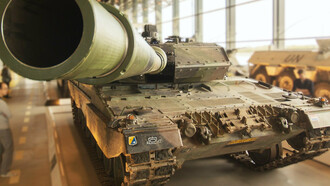 Tanks displayed for observation