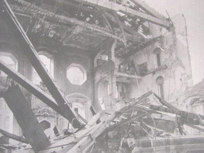 La Sinagoga di Livorno distrutta dai bombardamenti