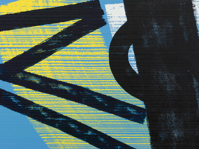 Hans Hartung
T1975-H37, 1975,
Acrylic on canvas,
81 x 130 cm.
Courtesy Mazzoleni, London-Torino