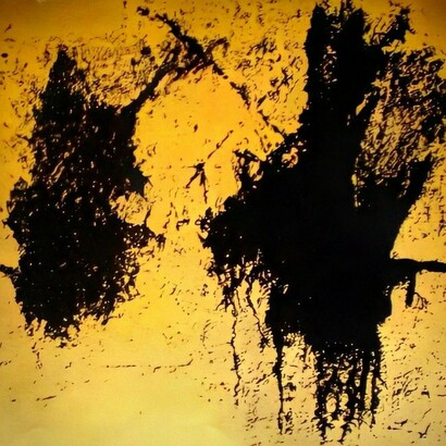 Detalle de "Equilibrio" de Carmen Santos Fernández, serigrafía, 1998