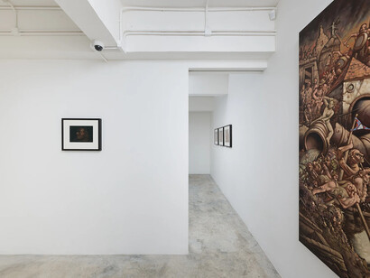 Peter Howson, Luxuria, exhibition view. Courtesy of Flowers Gallery 
