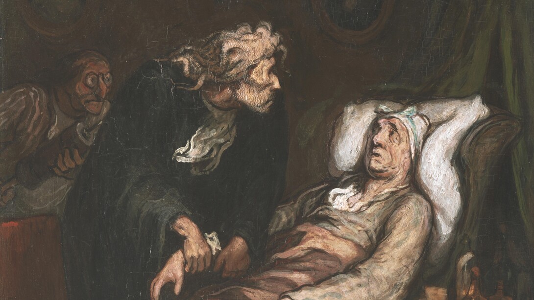 «El enfermo imaginario», H. Daumier (1808-1879)