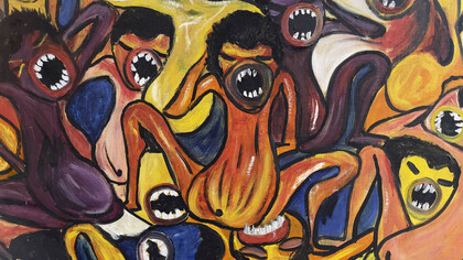 Pintura de Malangatana Nwenya Valente. Mozambique