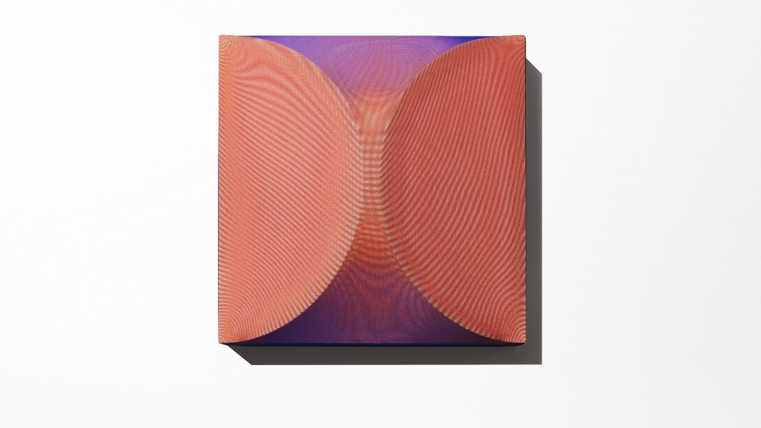 Edoardo Modenese, Two Semicircles on Square, 2019 
