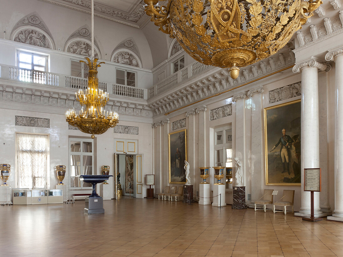 The Suite of State Rooms in the Winter Palace, Exhibition view. Courtesy of The State Hermitage Museum