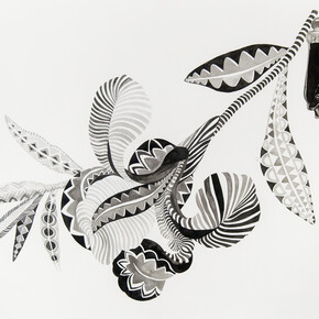 Firelei Báez
Strange Fruit, 2015
Gouache on paper
40 ¾ x 55 inches (103.5 x 139.7 cm)