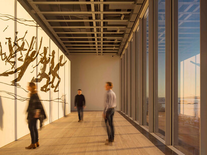Salas de exposiciones en el museo Whitney