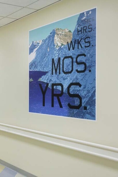 Ed Ruscha at Children's Hospital Los Angeles. Courtesy of RxArt 
