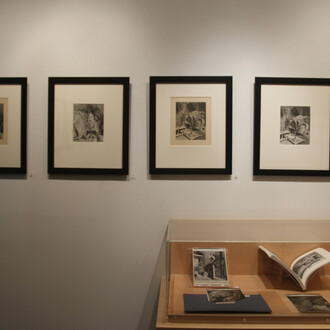 Max Ernst, Une semaine de bonté, installation view. Courtesy of Ubu Gallery, New York