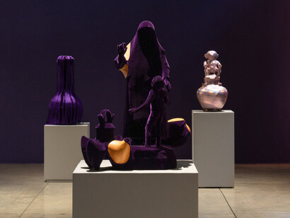 Asicaz Monzón-Aguirre, Envoltorios, exhibition view. Courtesy of La Cometa Gallery