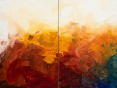 Pàulla Scàvazzini, Tongue of fire (detail), 2026. Courtesy of Kaliner Gallery