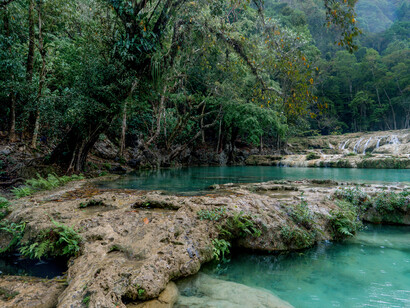 Vista de Semuc Champey. Foto: Willy Castellanos