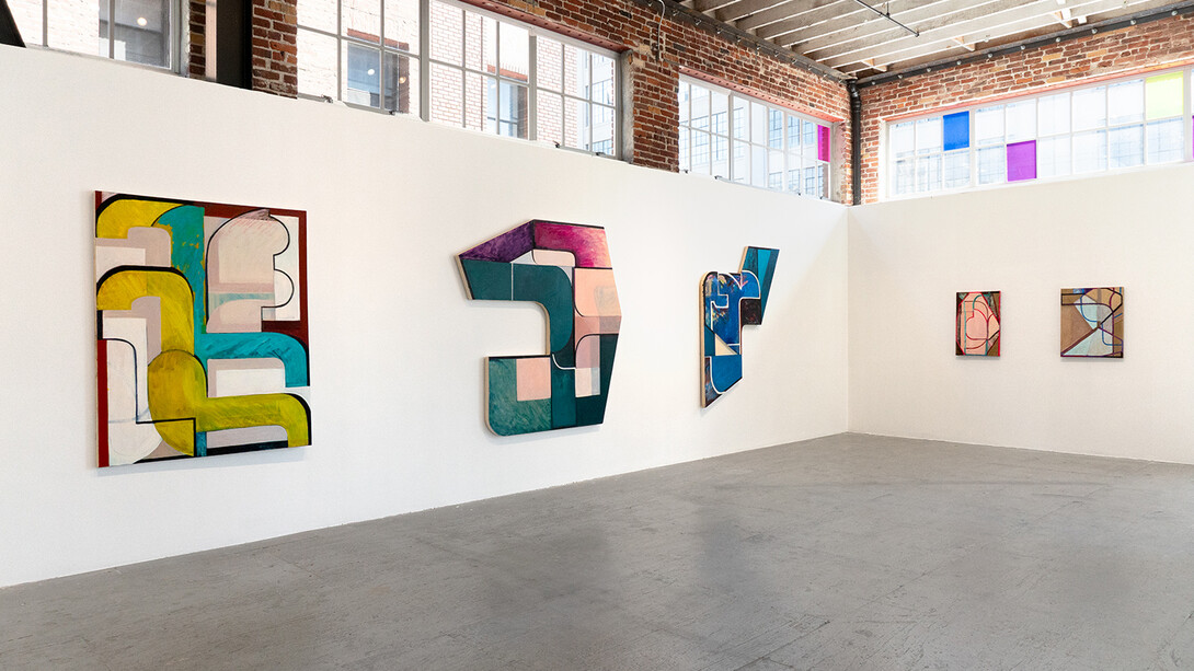 Rebekah Goldstein, Full length mirror, exhibition view. Courtesy of Gallery 16 