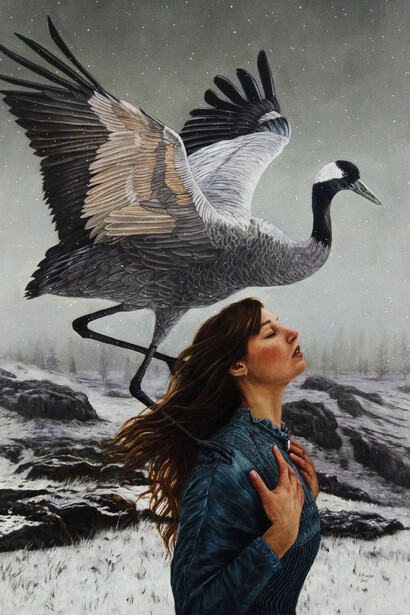 Angela Banks, Into the quiet (detail). Courtesy of Knysna Fine Art