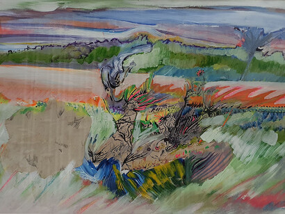 Luis Felipe Noe, La naturaleza y los mitos, 1975. Cortesía de Jorge Mara – La Ruch