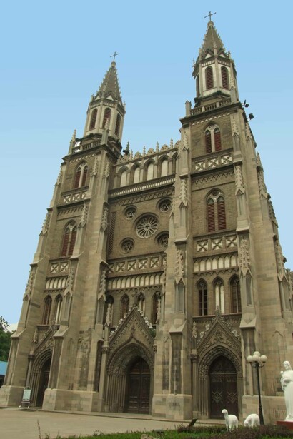 Cattedrale del Sacro Cuore a Shandong University in Jinan, conosciuta anche come Cattedrale di Hongjialou, Cina