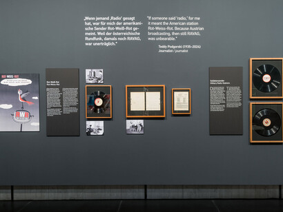 Kontrollierte freiheit. Die alliierten in Wien, ausstellungsansicht. Mit freundlicher genehmigung des Musa Museums