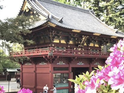 Main gate to Nezu Shrine hall © Alma Reyes