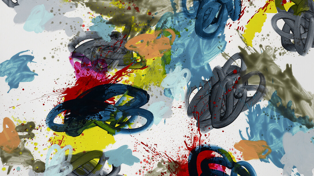Jennifer Morrison, Ignition (detail), 2015, Oil on canvas, 168 x 168 cm